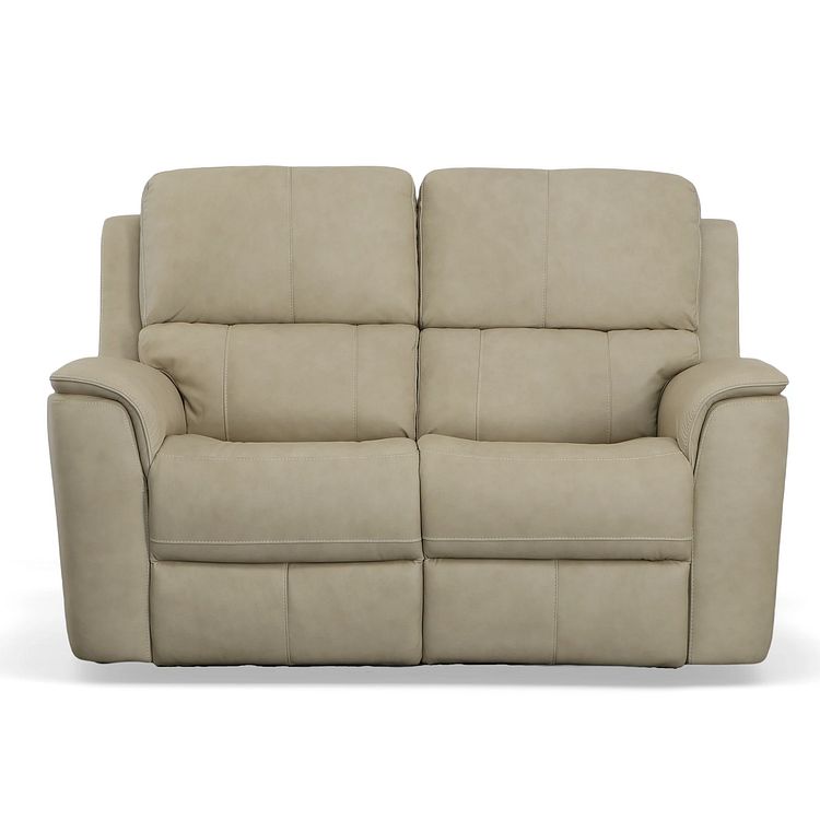 Henry Leather Power Reclining Loveseat with Power Headrests & Lumbar