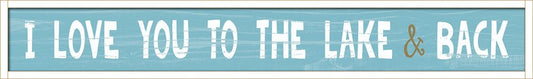 Lake & Back Sign