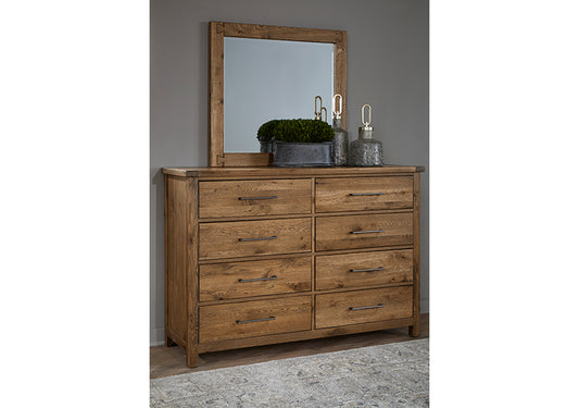 Dovetail 8 Drawer Dresser with Mirror
