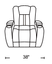 X9990 Home Theater Glider Recliner