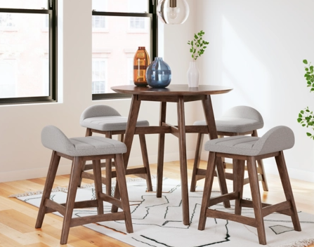 Lyncott Upholstered Barstool (2/CN) Set of 2