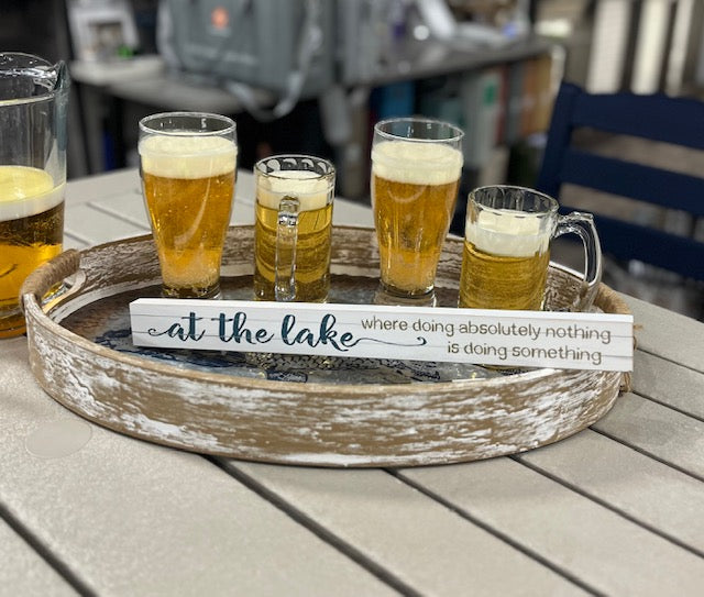 At The Lake Sign