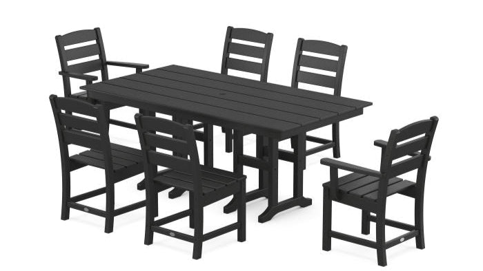 Lakeside 7-Piece Farmhouse Dining Set