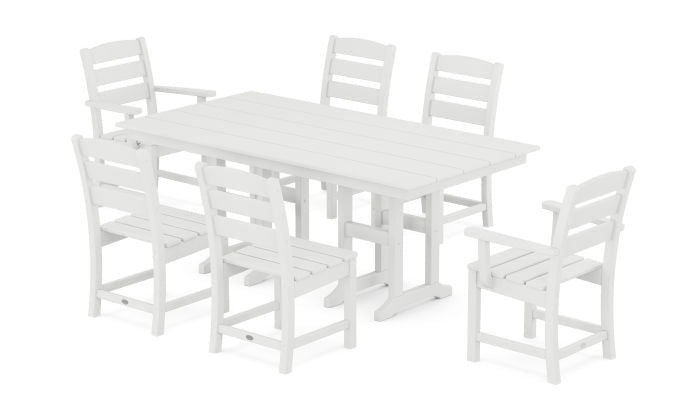 Lakeside 7-Piece Farmhouse Dining Set