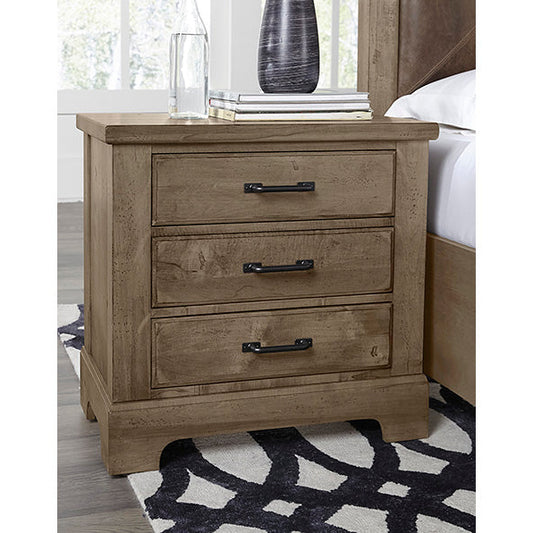 Cool Rustic 3 Drawer Nightstand