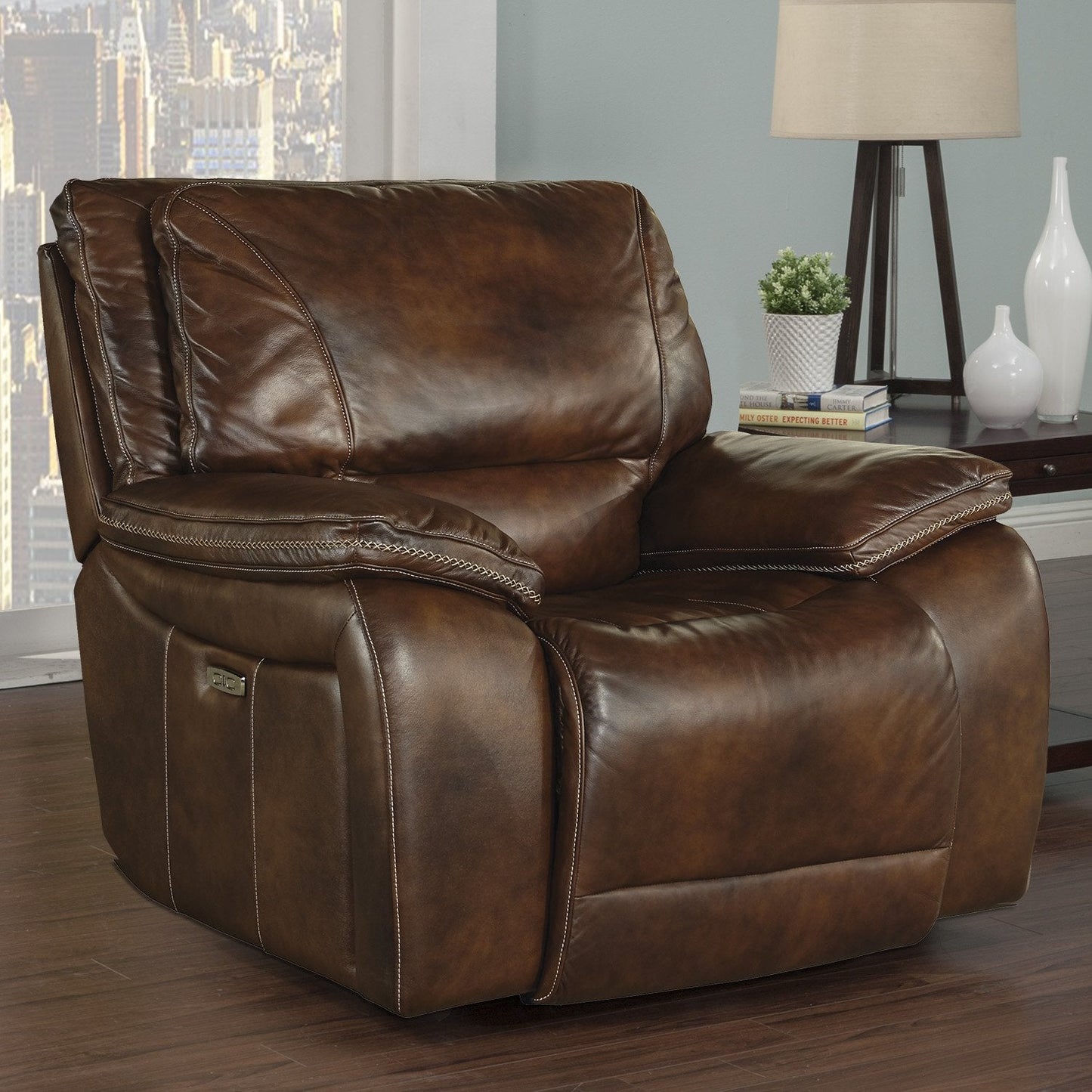 VAIL - BURNT SIENNA POWER RECLINER
