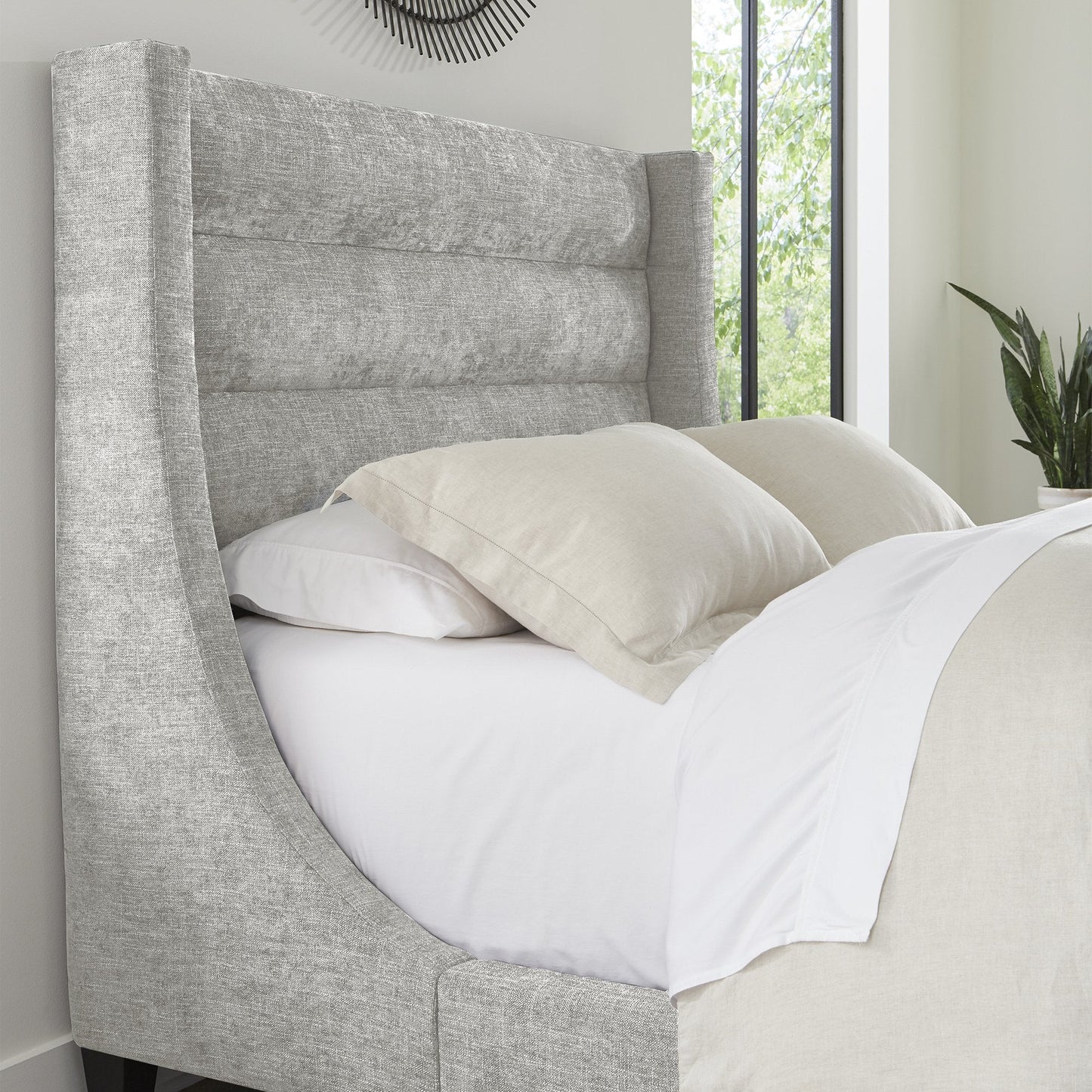 JACOB - LUXE LIGHT GREY QUEEN BED 5/0