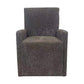PURE MODERN DINING UPHOLSTERED CASTER CHAIR