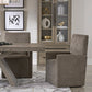 PURE MODERN DINING UPHOLSTERED CASTER CHAIR