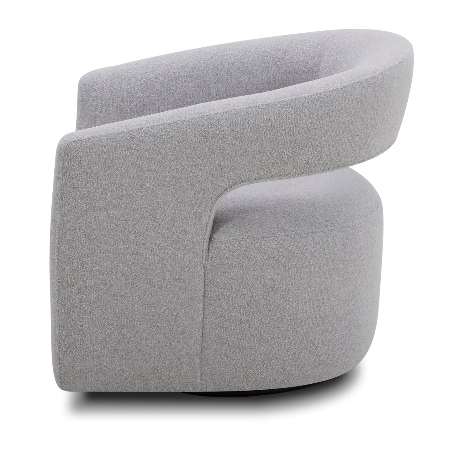 ORBIT - DAME DOVE OPEN BACK ACCENT SWIVEL CHAIR