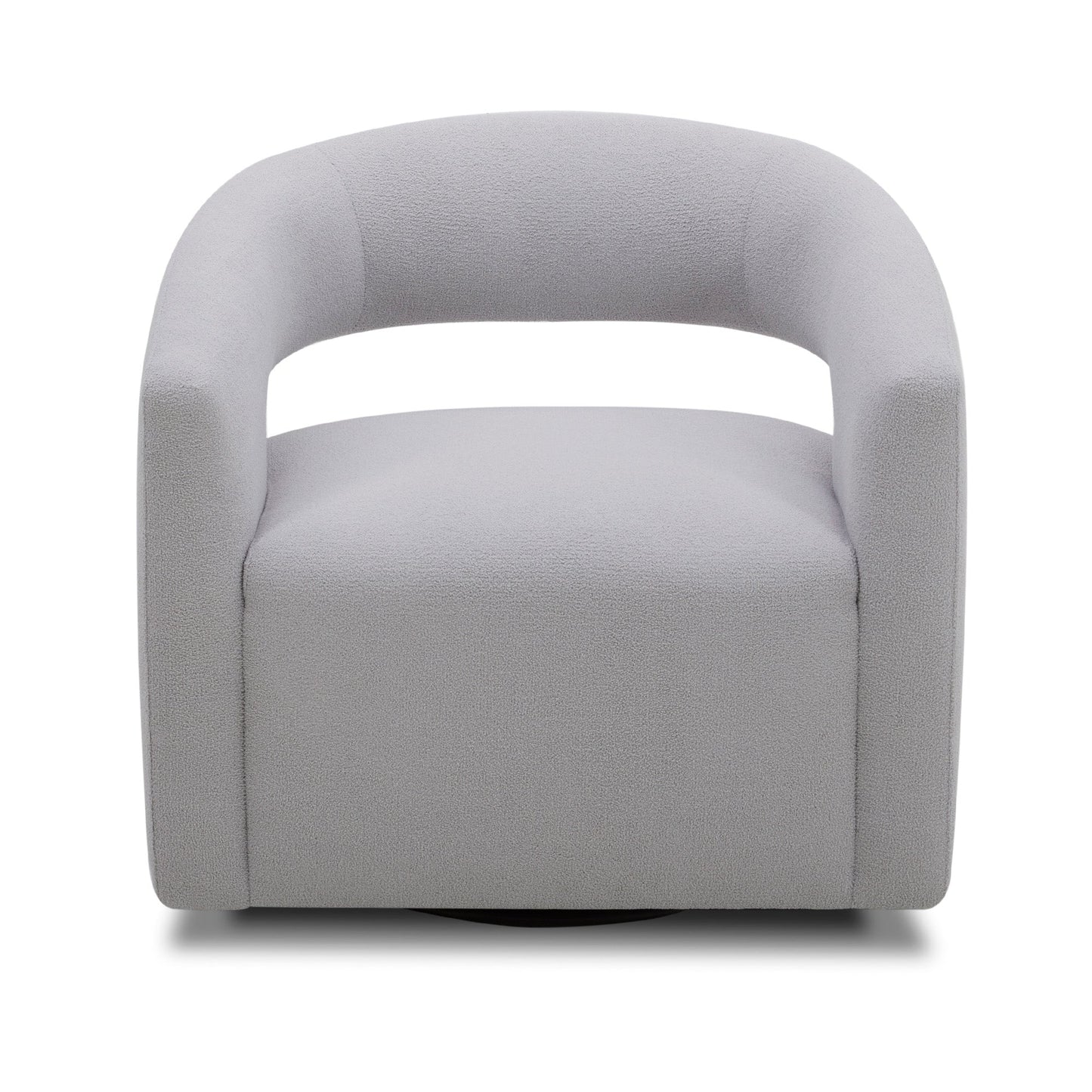 ORBIT - DAME DOVE OPEN BACK ACCENT SWIVEL CHAIR