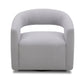 ORBIT - DAME DOVE OPEN BACK ACCENT SWIVEL CHAIR