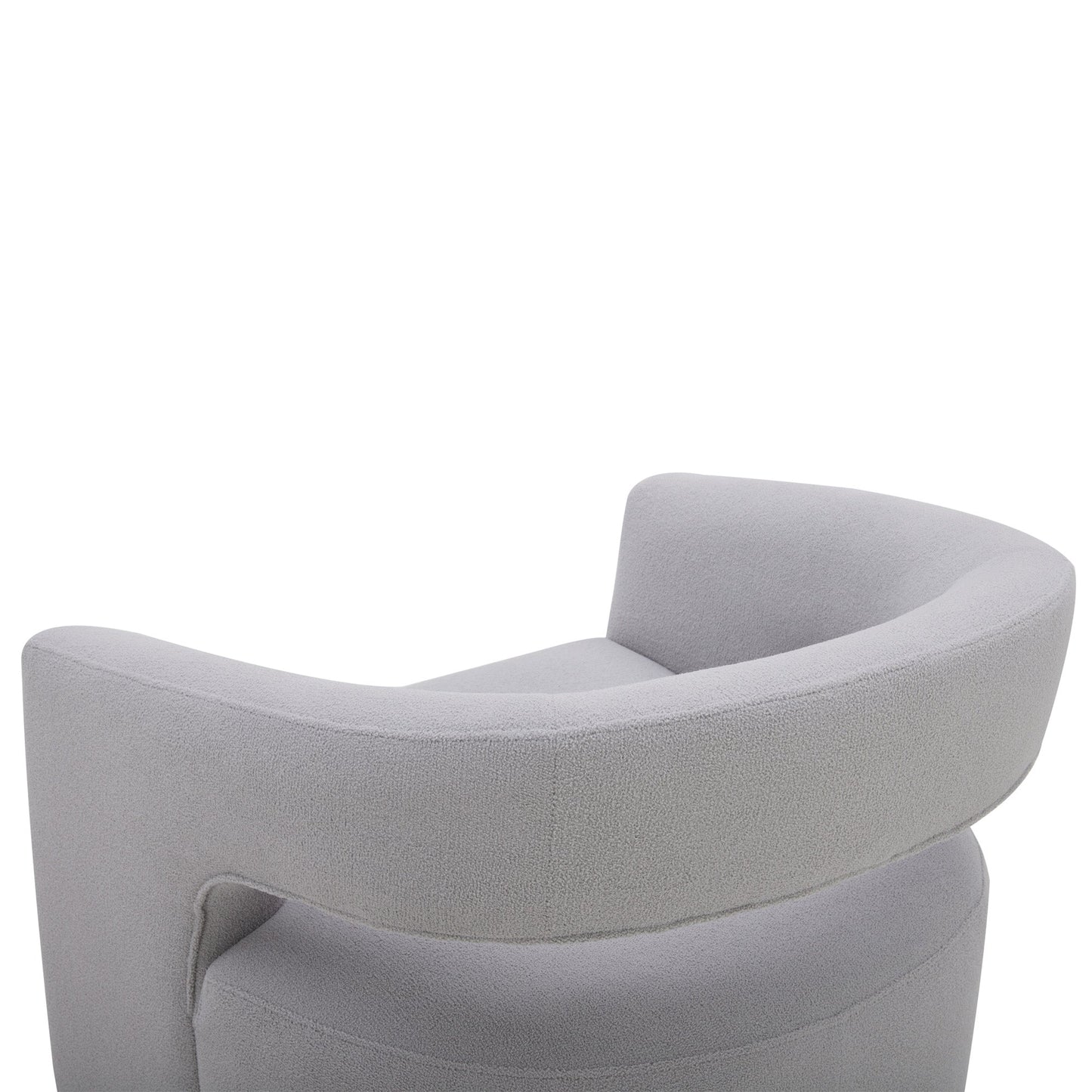 ORBIT - DAME DOVE OPEN BACK ACCENT SWIVEL CHAIR