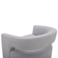 ORBIT - DAME DOVE OPEN BACK ACCENT SWIVEL CHAIR