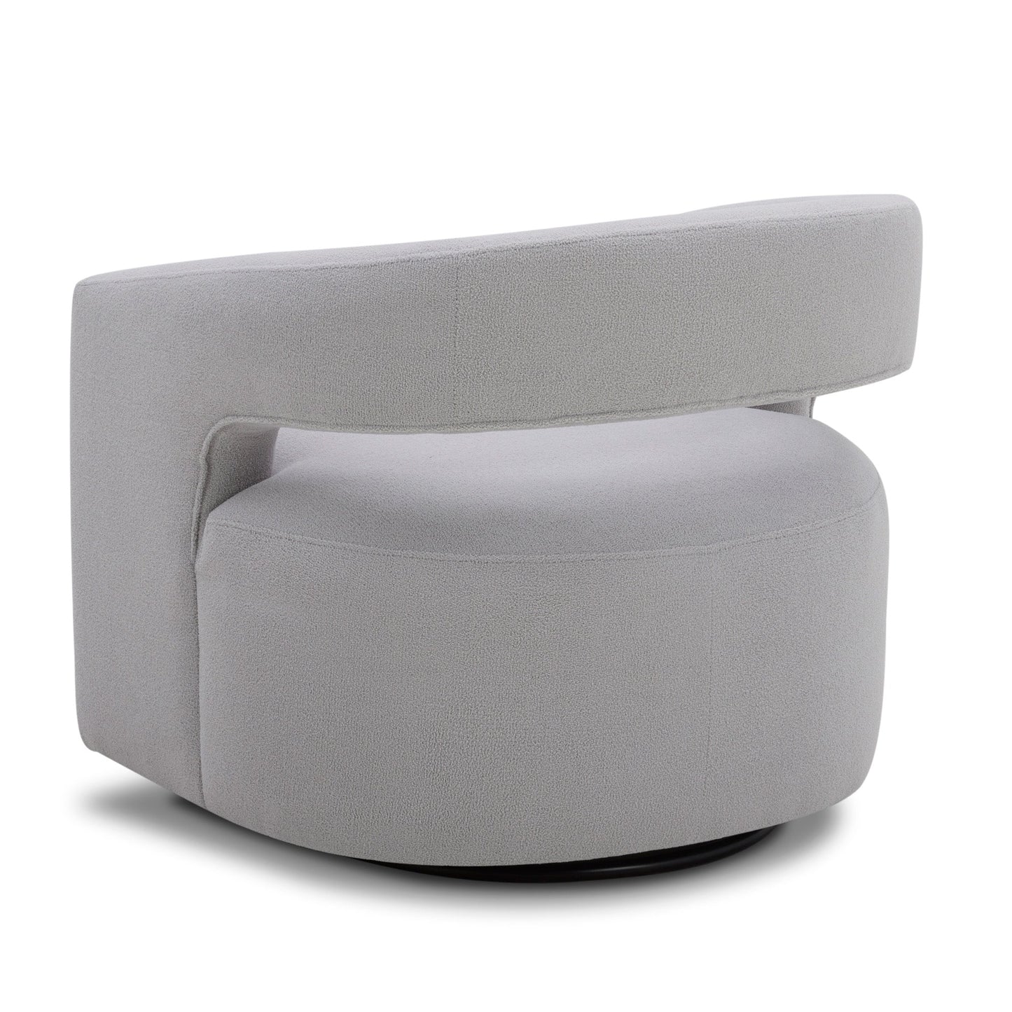 ORBIT - DAME DOVE OPEN BACK ACCENT SWIVEL CHAIR