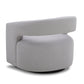 ORBIT - DAME DOVE OPEN BACK ACCENT SWIVEL CHAIR