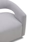 ORBIT - DAME DOVE OPEN BACK ACCENT SWIVEL CHAIR