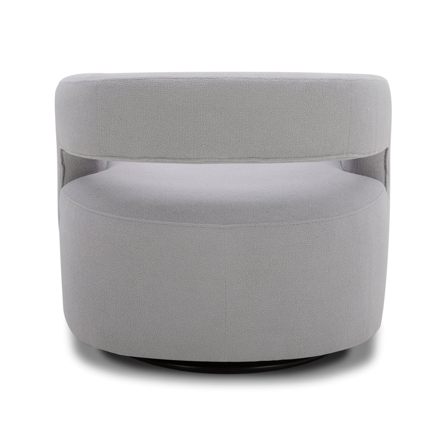 ORBIT - DAME DOVE OPEN BACK ACCENT SWIVEL CHAIR