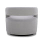 ORBIT - DAME DOVE OPEN BACK ACCENT SWIVEL CHAIR