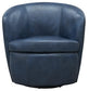 BAROLO - VINTAGE NAVY SWIVEL CLUB CHAIR