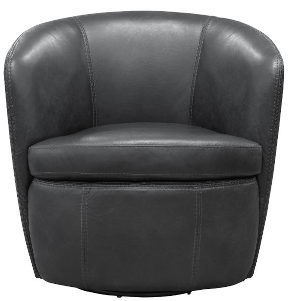 BAROLO - VINTAGE SLATE SWIVEL CLUB CHAIR