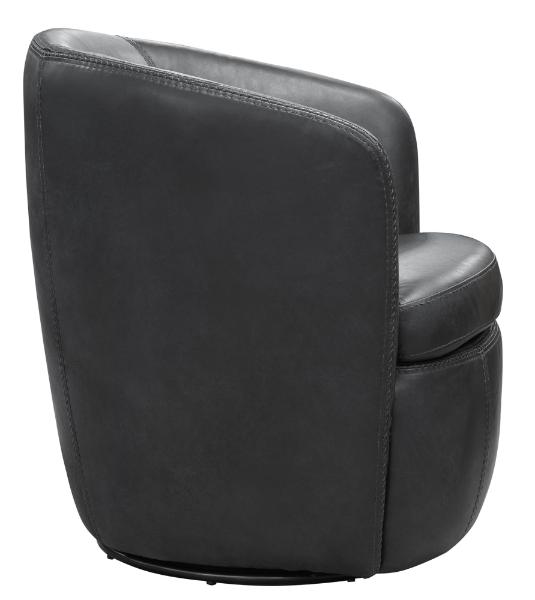 BAROLO - VINTAGE SLATE SWIVEL CLUB CHAIR