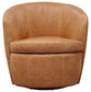BAROLO - VINTAGE SADDLE SWIVEL CLUB CHAIR