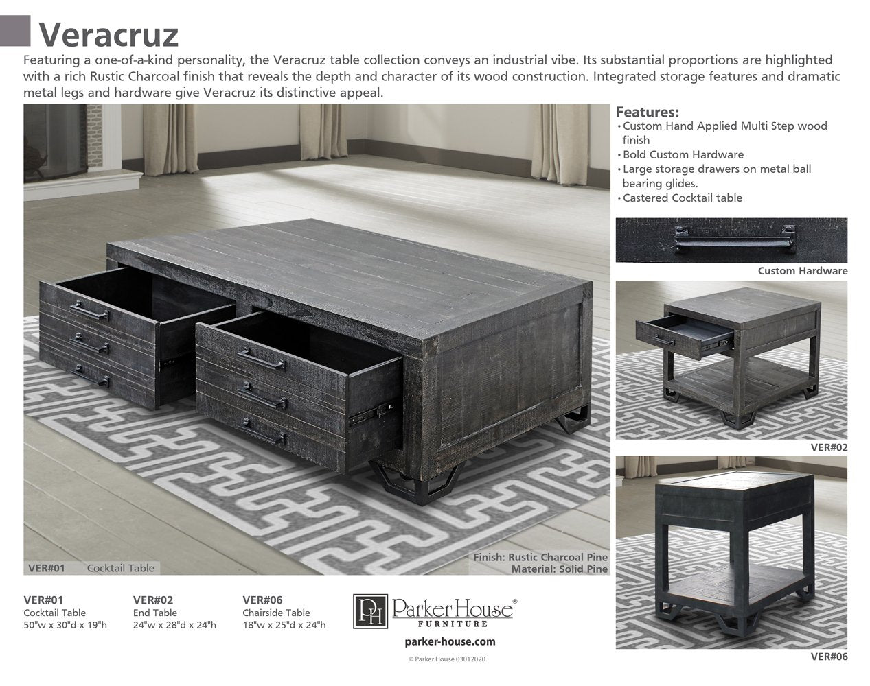 VERACRUZ CHAIRSIDE TABLE