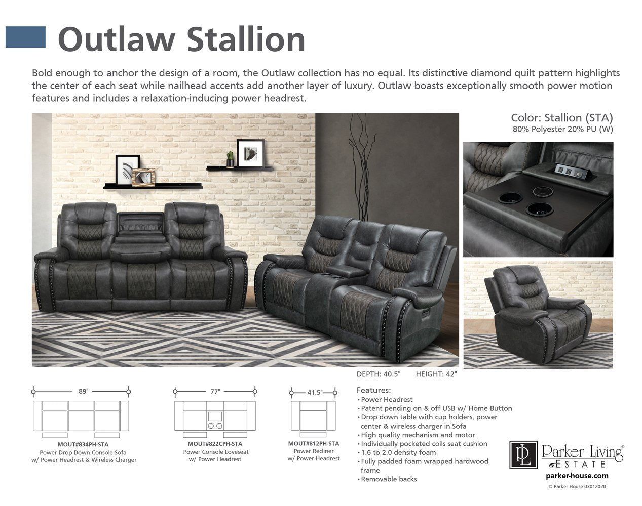 OUTLAW - STALLION POWER RECLINER