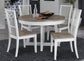 AMERICANA MODERN DINING DINING TABLE 48 IN. ROUND TO 66 IN. (18 IN. LEAF)