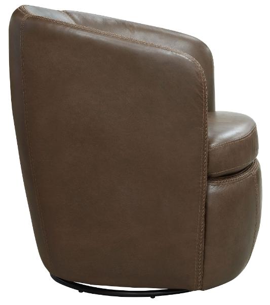 BAROLO - VINTAGE BROWN SWIVEL CLUB CHAIR