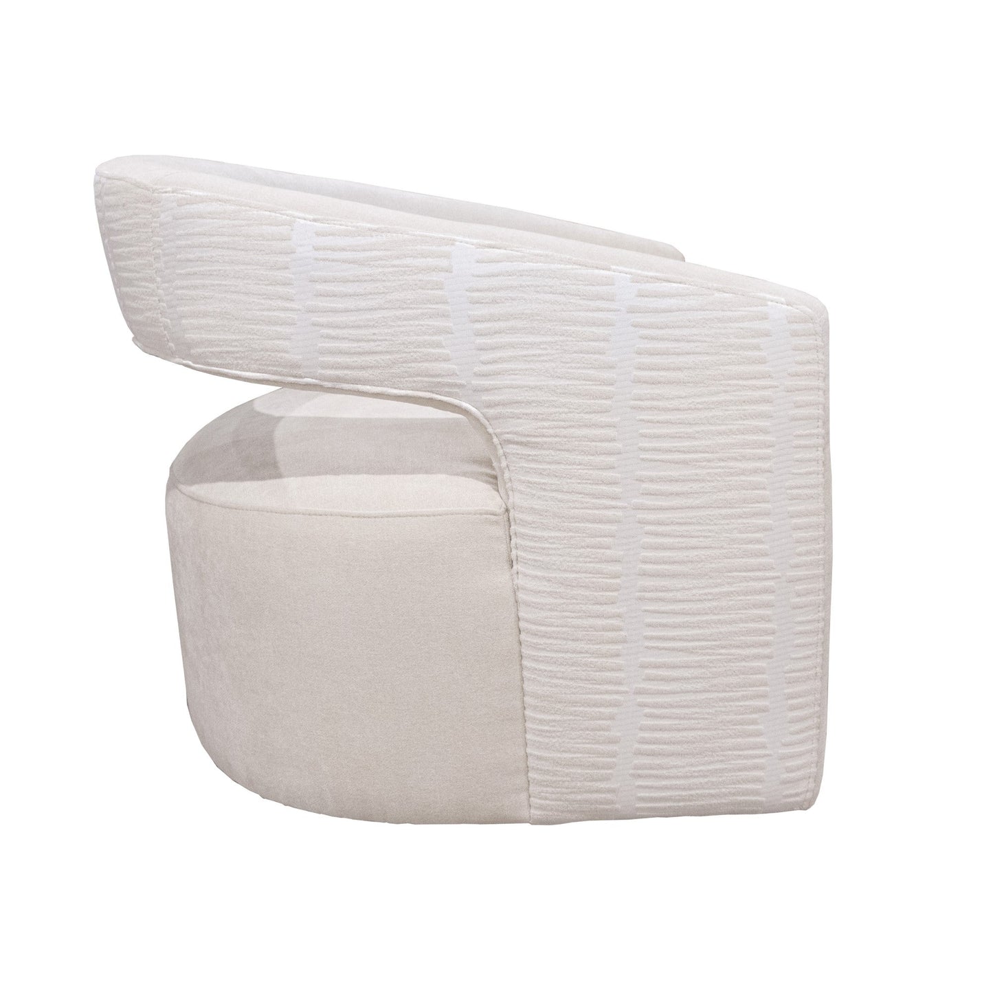 ORBIT - ELISE NATURAL OPEN BACK ACCENT SWIVEL CHAIR