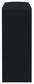 Adolfo Rectangular 2-tier Home Bar Table Black High Gloss