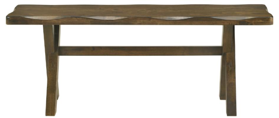 Alston 47-inch Solid Wood Dining Bench Knotty Nutmeg