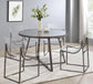 Adino Acrylic Dining Side Chair Black Nickel (Set of 2)
