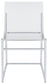 Adino Acrylic Dining Side Chair Chrome (Set of 2)