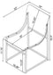 Adino Acrylic Dining Side Chair Chrome (Set of 2)