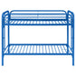 Morgan Metal Twin Over Twin Bunk Bed Blue