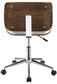 Addington Upholstered Adjustable Office Desk Chair Ecru