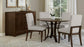 48 INCH ROUND TABLE W/ METAL BASE