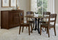 48 INCH ROUND TABLE W/ METAL BASE