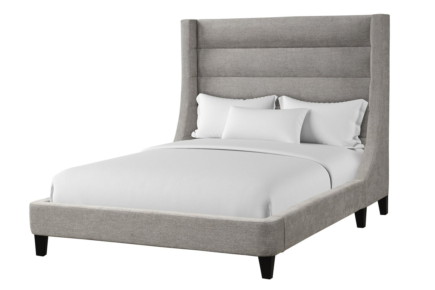 JACOB - LUXE LIGHT GREY QUEEN BED 5/0