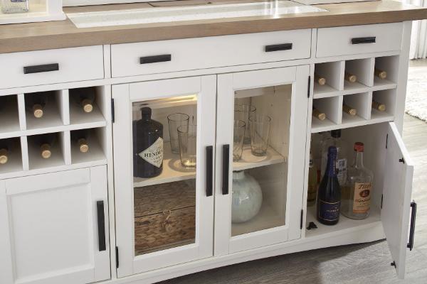 AMERICANA MODERN DINING BUFFET SERVER 66 IN. X 19 IN. WITH QUARTZ INSERT