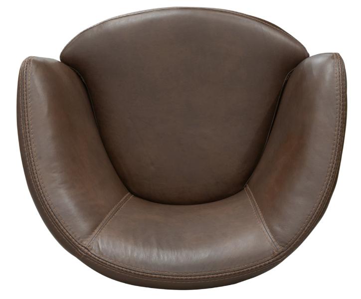 BAROLO - VINTAGE BROWN SWIVEL CLUB CHAIR