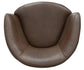 BAROLO - VINTAGE BROWN SWIVEL CLUB CHAIR