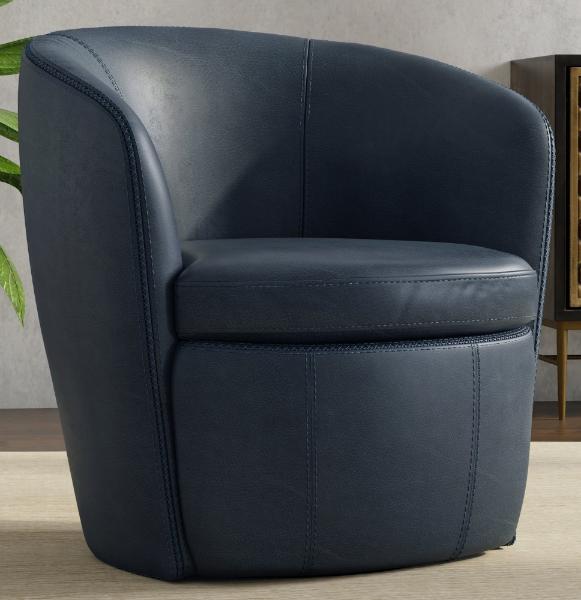 BAROLO - VINTAGE NAVY SWIVEL CLUB CHAIR