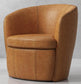 BAROLO - VINTAGE SADDLE SWIVEL CLUB CHAIR