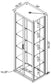 Aero 4-shelf Display Curio Cabinet with LED Lighting Black