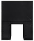 Acena 7-drawer Vanity Set with Lighting Black High Gloss