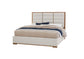 ERIN'S UPHOLSTERED BED - OATMEAL FABRIC